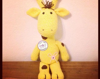 Georgia the Giraffe amigurumi stuffie toy crochet pattern, giraffe animal, giraffe toy, crochet pattern, amigurumi, giraffe