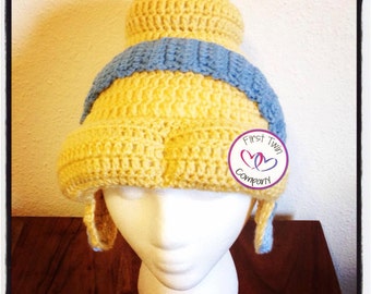 Princess Inspired Beanie Crochet Pattern - Child/Teen/Adult Size,  crochet wig, crochet princess hat, Princess hat pattern