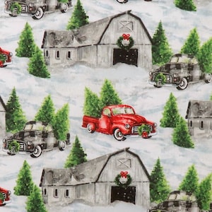 Dreaming of a Christmas 20842-Gray Farm and Truck Scenic for 3 Wishes