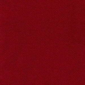 May include: A close-up of a solid red fabric with a textured, dotted pattern. The fabric has a consistent color and texture across the entire surface. The pattern is evenly distributed, creating a uniform appearance.