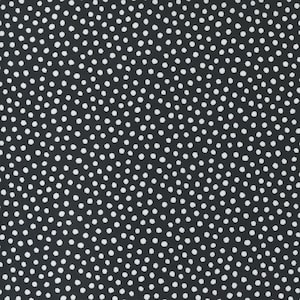 Candy Cane Lane 24122 18 Black Charcoal Dots for Moda Fabrics