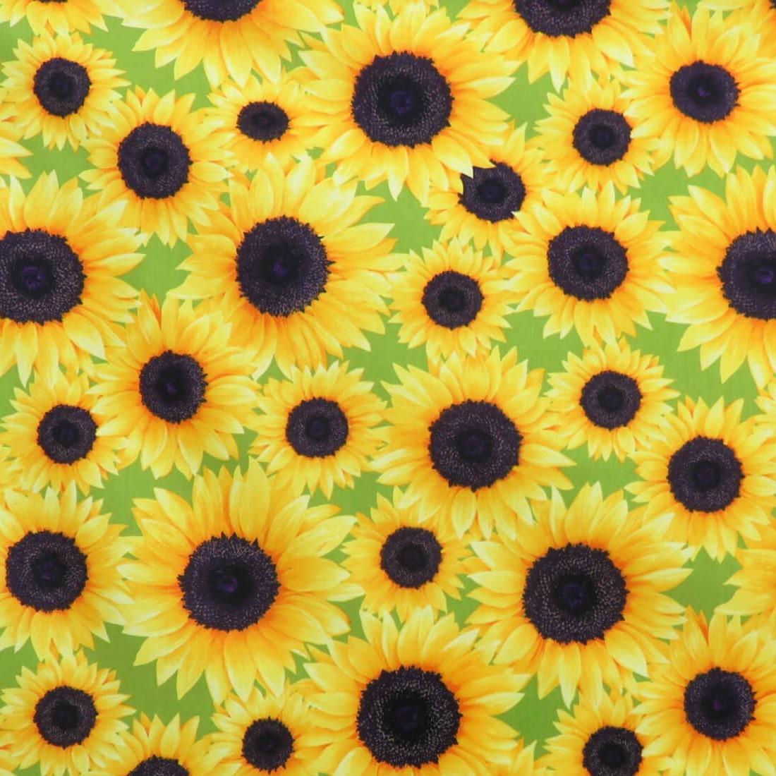 Still Blooming Sunflowers C4808-44 Lime for Benartex - Etsy