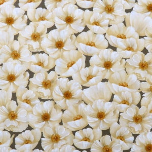 Midnight Poppies 42384-215 Packed Taupe Flowers for Wilmington Prints