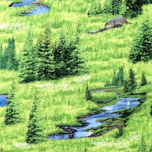 Oh Deer! 30162-774 Trees and Water Nature Scenic from Wilmington Prints