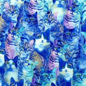 Packed Metallic Royal Cats CM2241 for Timeless Treasures