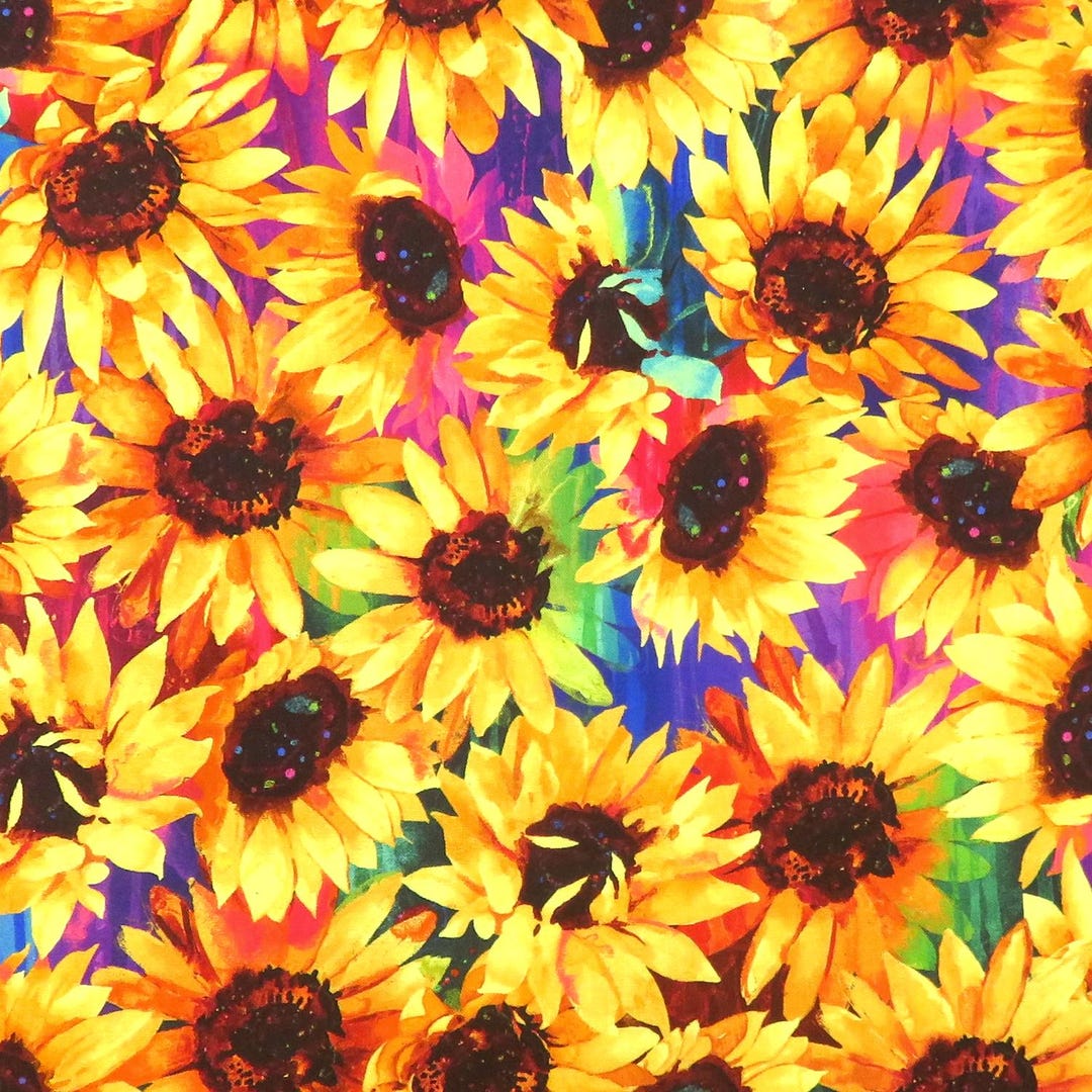 Sundance Floral CD3303 Multi Packed Sunflowers for Timeless Treasures ...