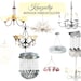 Watercolor Chandelier Collection - Commercial and Personal Use