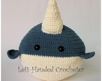 Crochet Giant Narwhal and Shark *PATTERN ONLY*