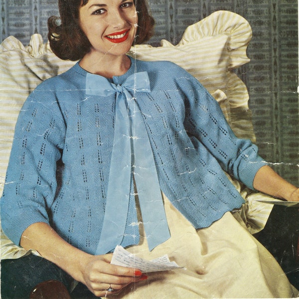 Lady's Vintage Bed Jacket Pattern