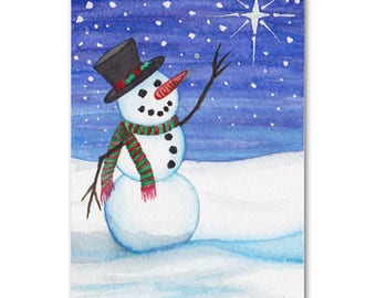 Print of "Snowman"