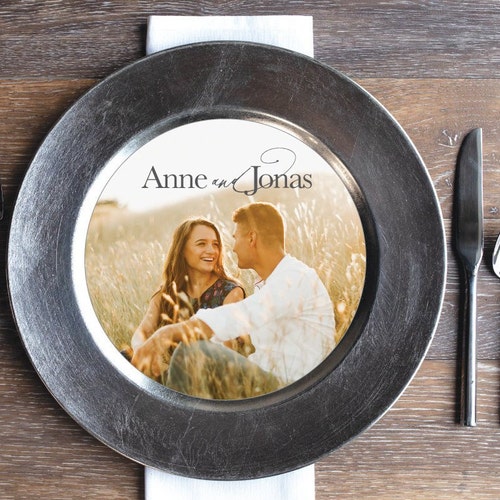 Printed Thank You Photo Insert That Fits on a Plate or Charger Etsy