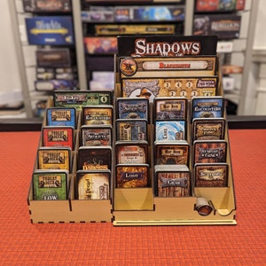 Shadows of Brimstone Board Game Table Top Card Trays, Laser Cut Organizer, Game Storage, Board Game Upgrade, Wood Organizer Tray, Gamer Gift