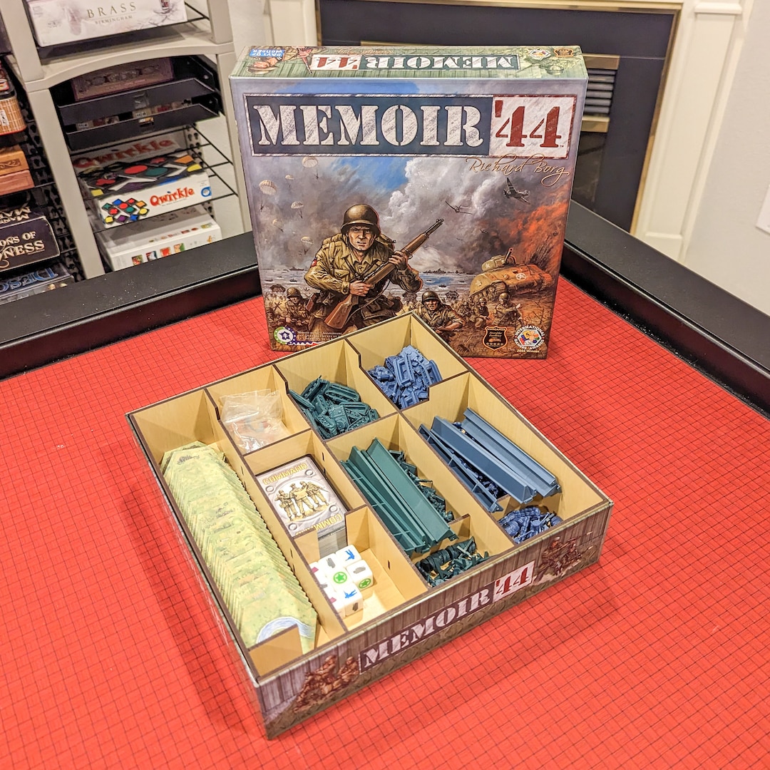 Memoir 44 Board Game Insert, Laser Cut Organizer, Board Game Storage, Board Game Upgrade, Wood ...