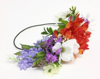 Couronne de fleur d’oranger latérale