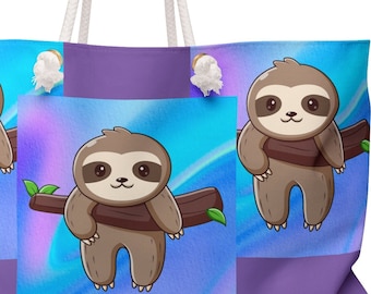 Baby SLOTH Weekender Tote - Purple