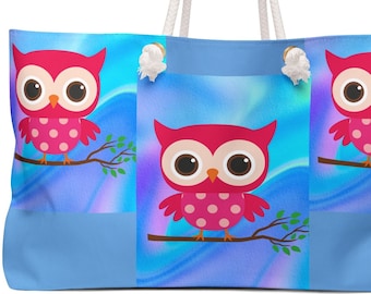 Baby OWL Weekender Tote - Blue