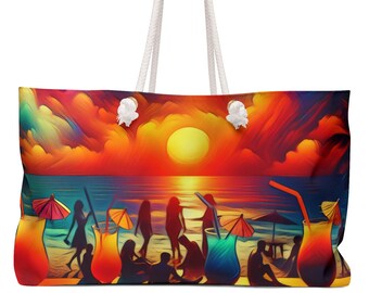 Weekender Tote - Sunset Beach Party