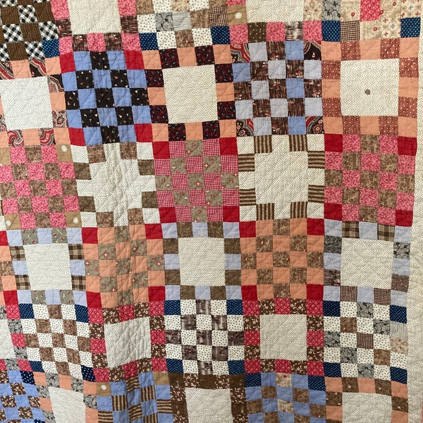 Antique Checkered Quilt   sale