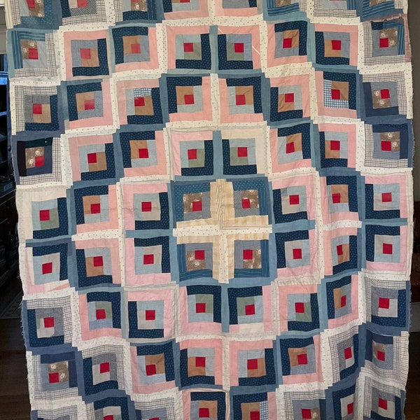 Barn Raising Log Cabin Pattern Etsy