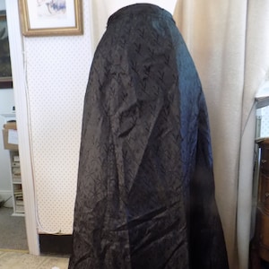 Victorian Black Skirt, Ruffles on Botton, Wonderful Pattern
