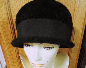 Black Fur Hat, by Evelyn Varon Exclusive