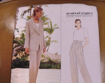 Vogue Emanuel Ungaro Jacket and Pants #1564, Size 14-18, UNCUT