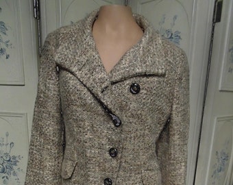 Escada Wool Beige/Tan Blazer, European Size 38