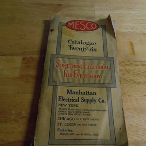 Mesco Catalogue Twenty-six Something Electrical for Everybody,