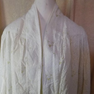 Victorian White with Green Print Combing Jacket