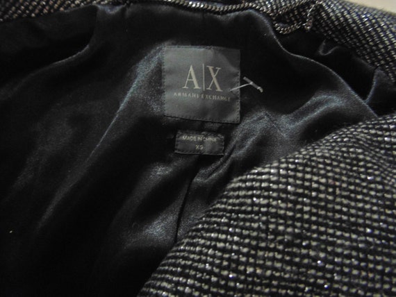 jansvintagestore Armani Exchange Black Gray and Silver Jacket Size XS