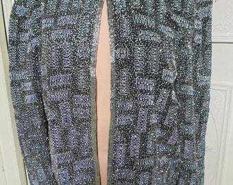 Chaqueta de noche Vintage De plata y gris Papell Boutique, talla S