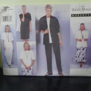 The Vogue Woman Wardrobe #2139, Size 8-12, Jacket, Dress, Top, Skirt, Pants, UNCUT