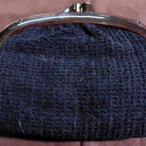 Vintage Black Crochet Bag by SM co