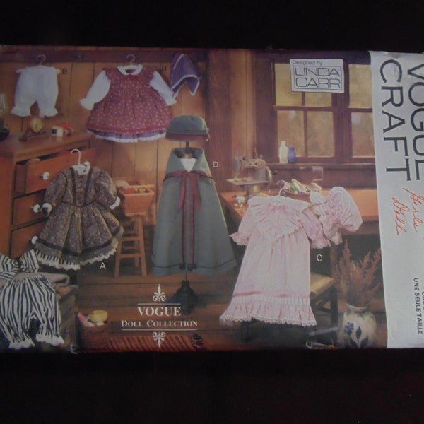 Vogue Craft Pattern, #8337, Vogue Doll Collection, Early American Doll Clothes