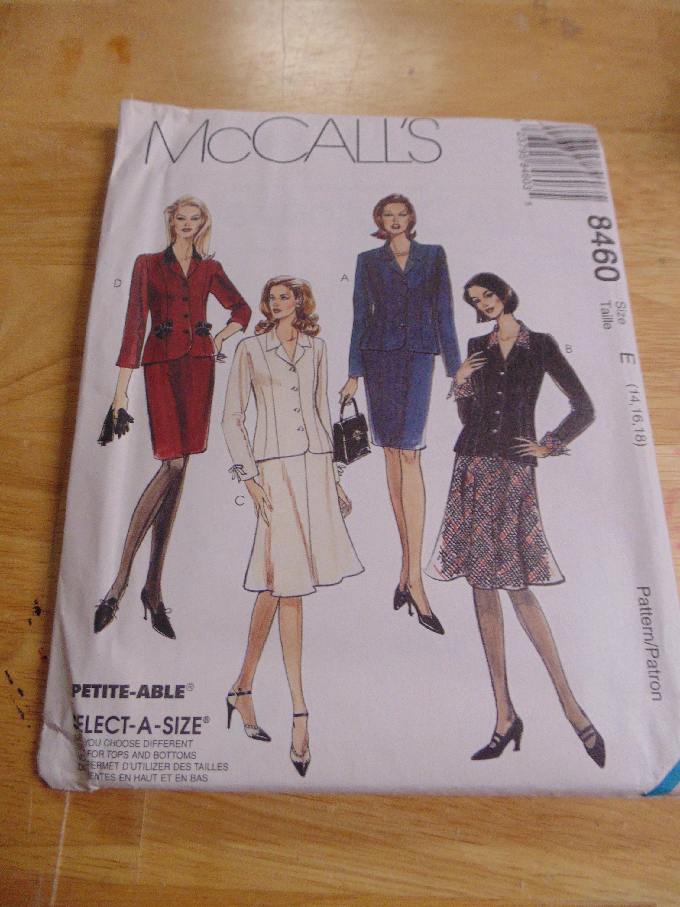 Mccalls uncut Jacket and Skirt Pattern