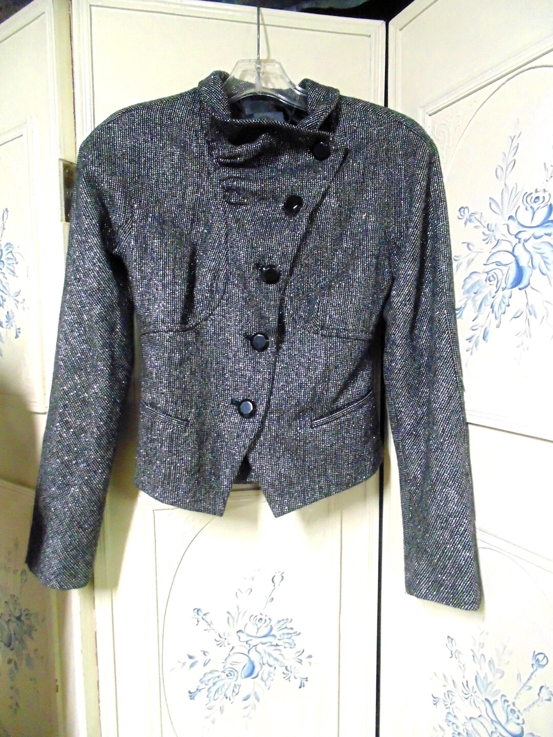 A|X Armani Exchange ベルベットチュニック XS 紫｜ファッション