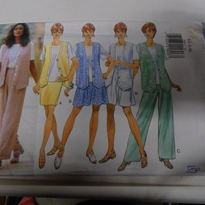 Butterick Misses&#39; Vest, Top, Skirt, Shorts, Pants Pattern, Size XS,S,M, #4053, Uncut