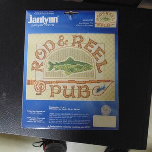 Janlynn Rod & Reel Pub Counted Cross Stitch, 12&quot;x9&quot;