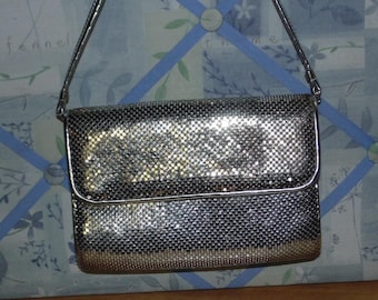 Whiting and Davis Silver Mesh Evening Bag
