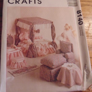 McCall&#39;s Crafts 8140 Doll Furniture for 11 1/2 to 12 1/2&quot;, UNCUT,