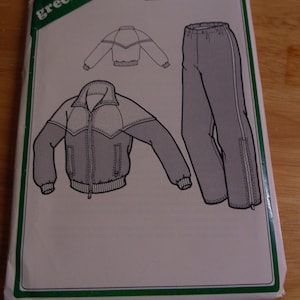 May include: A sewing pattern for a men's wind and rain suit. The pattern is called "Chinook" and is from the Green Pepper brand. The pattern includes a jacket and pants with a multi-sized pattern.