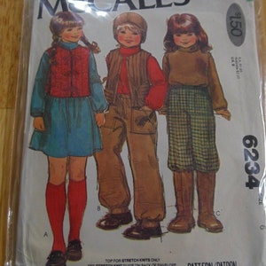McCalls Boys and Girls Suits Pattern, Pattern #6234, Size 6