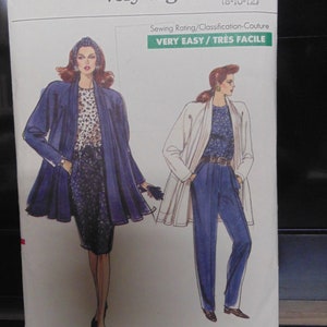 Vogue Jacket, Skirt and Pants Pattern 7107, Size 8-10-12, UNCUT