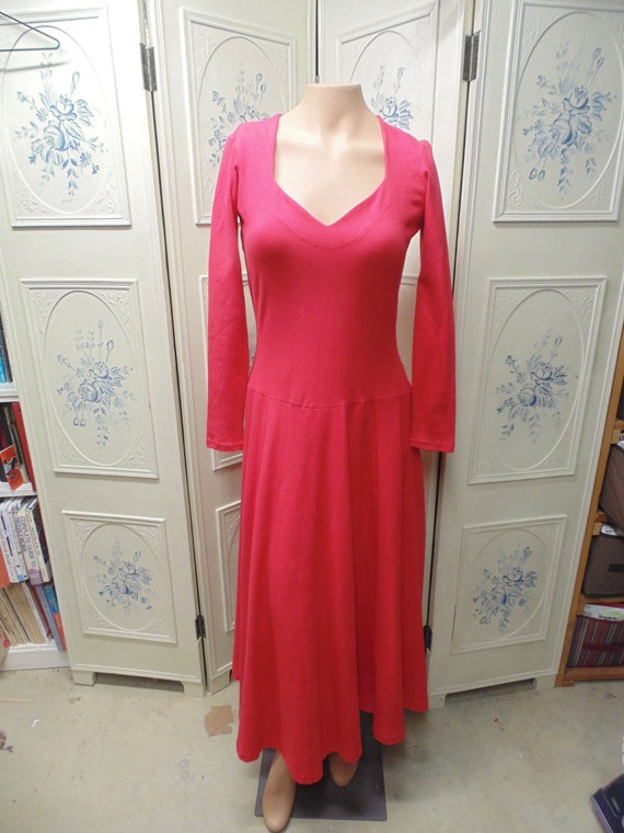 Betsy Johnson Red Cotton Dress, Size Medium