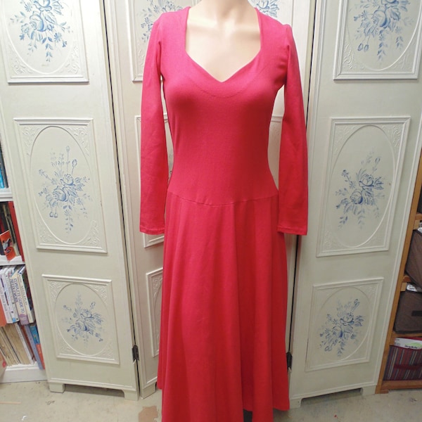 Betsy Johnson Red Cotton Dress, Size Medium