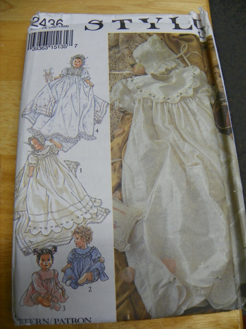 Style Pattern Babies Christening Robe, Dress & Accessories, 3M-18M ...