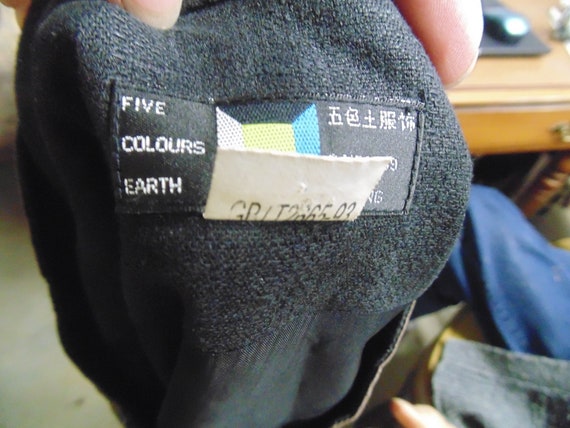 Chinese Linen Jacket with round Buttons, Bust 48" - image 3