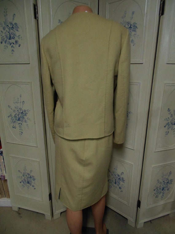 Louis Feraud Tan Skirt and Jacket, Made in Italy,… - image 2