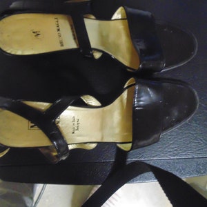 Bruno Magli Open Toed Sandals, Leather, Size 9AA