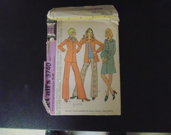 Vintage McCall's UNCUT Pant, Jacket and Dress Pattern, #3740, Size 8